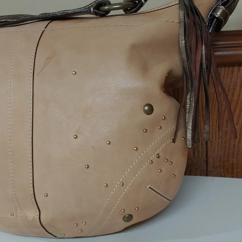 Coach Vanchetta Crystal Studded Leather Hobo Shoulder Bag - Picture 5 of 17